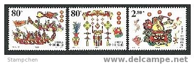 China 2001-10 Duan Wu Festival Stamps Dragon Boat Poison Medicine Myth - Mitología