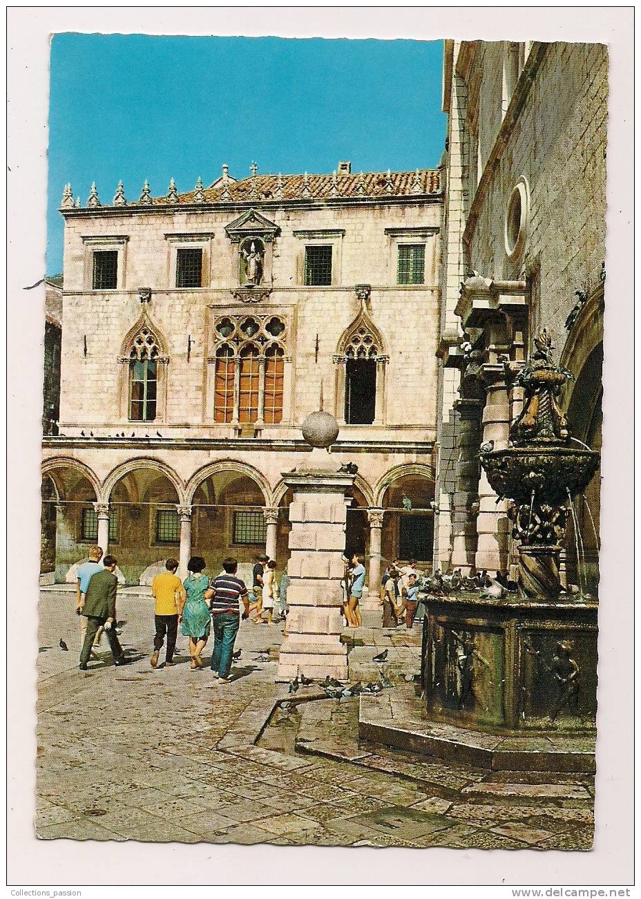 Cp , CROATIE , DUBROVNIK , Palata Sponza , Voyagée - Croatia