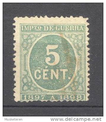 Spain 1897 Mi. 22    5 C Impuesto De Guerra War Tax MNG - Oorlogstaks