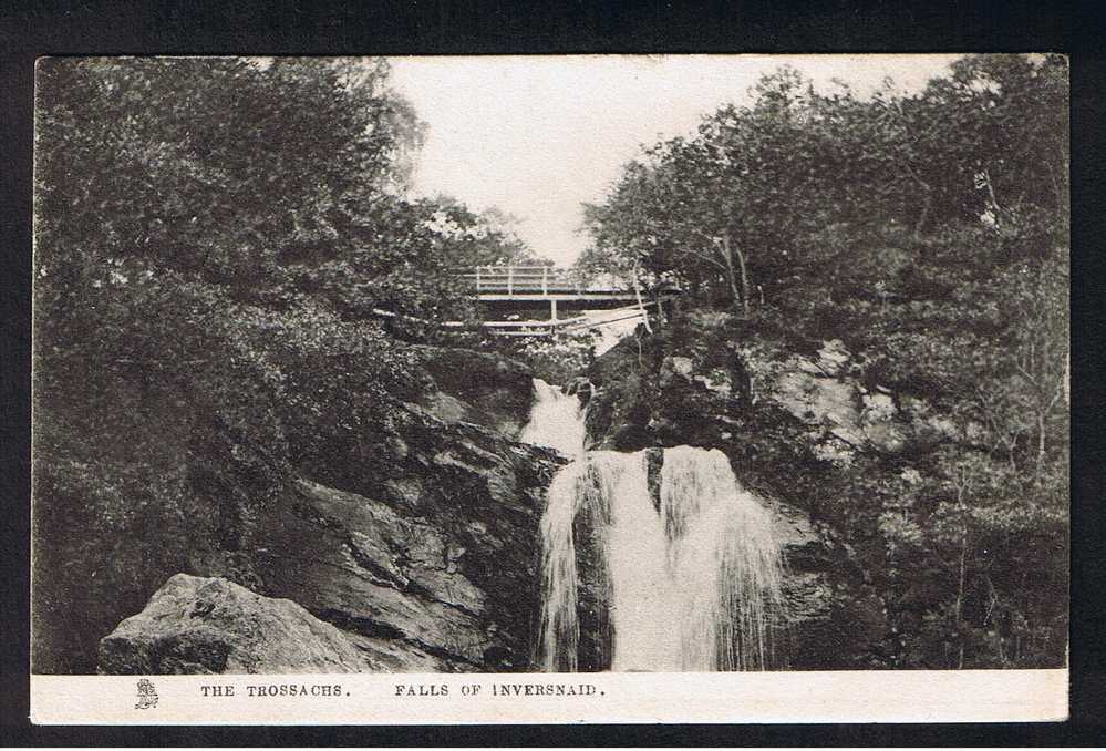 RB 583 - 1904 Raphael Tuck Postcard Falls Of Inversnaid The Trossachs Dunbartonshire Scotland - Dunbartonshire