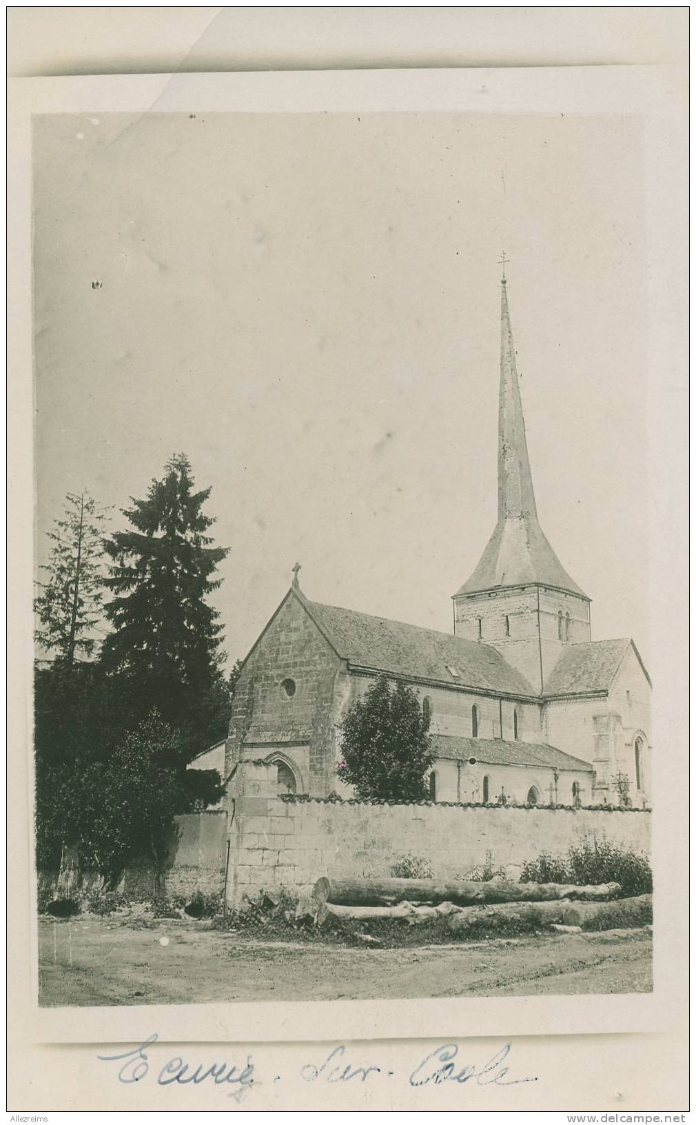 Carte Photo 51 : ECURY Sur COOLE     église   VOIR   DESCRIPTIF    §§§§§§ - Other & Unclassified