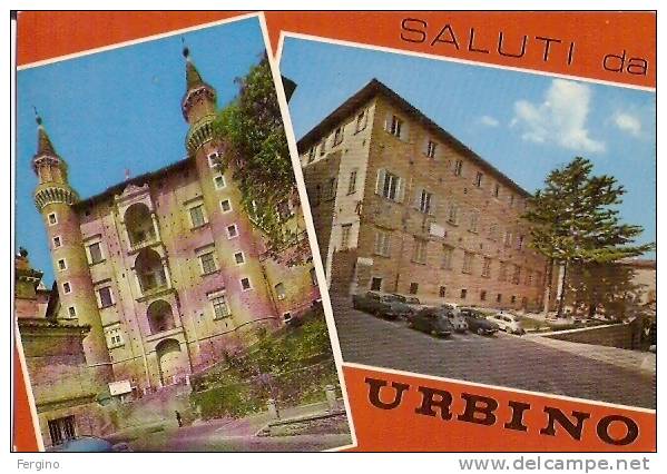 6319 - URBINO - Saluti Da, Con Vedutine - Urbino