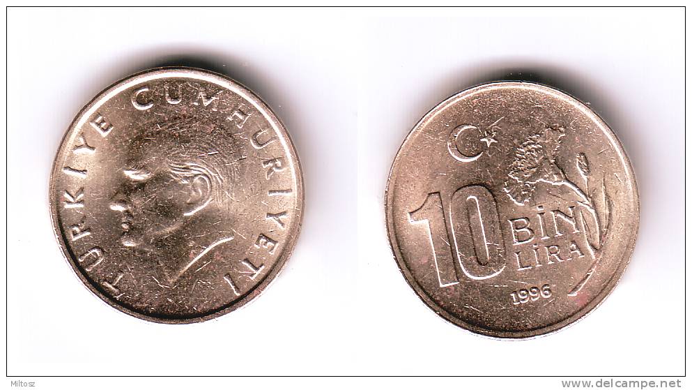 Turkey 10.000 Lira 1996 - Turkey