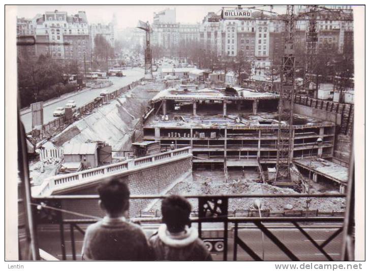 TRAVAUX De Paris - Parking De La Porte D'Orléans, état Des Travaux En Nov 1966 - Photo De Presse - Places