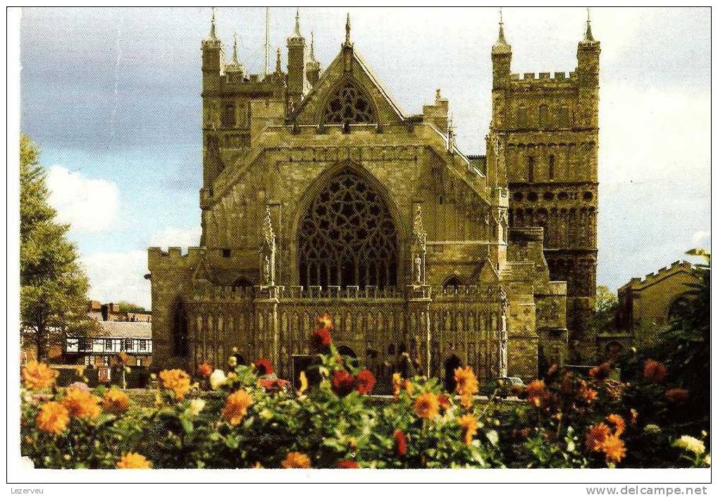 CP ANGLETERRE CATHEDRAL EXETER THE WEST FRONT (NON ECRITE ) - Exeter