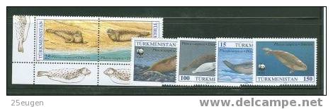 TURKMENISTAN 1993 W.W.F. SET MNH - Turkmenistan