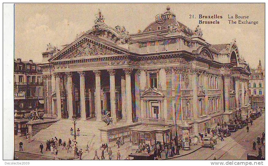 B4077 Belgium Bruxelles La Bourse The Exchage  Not Used Perfect Shape - Education, Schools And Universities