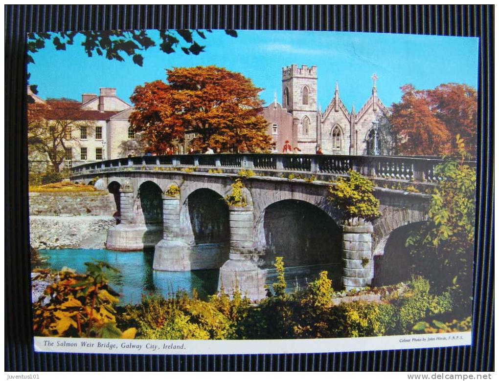 CPSM IRLANDE-The Salmon Weir Bridge,galway City-état Moyen - Galway