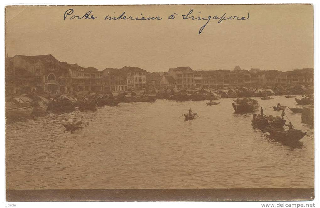 Port Interieur    Harbour  Real Photo - Singapore