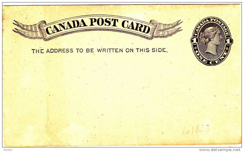 20/888    POST CARD XX - 1860-1899 Reign Of Victoria