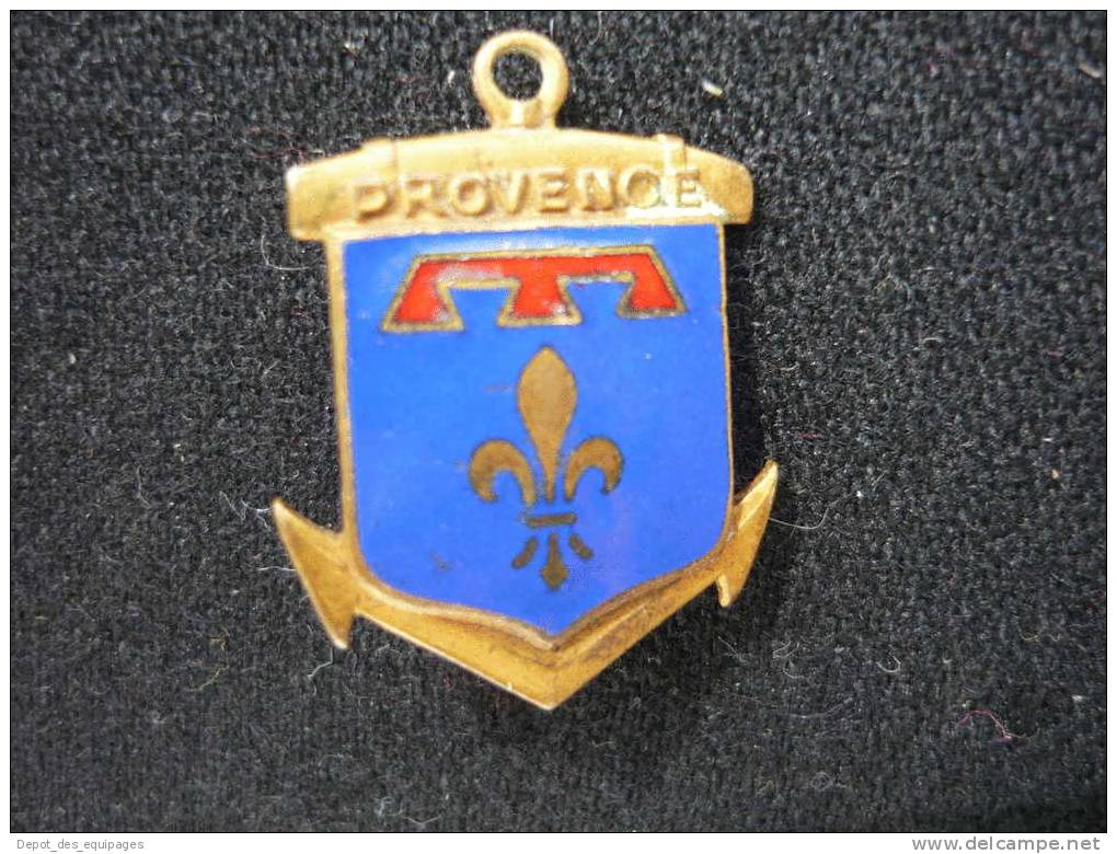 Insigne MARINE  :   PROVENCE, Bâtiment De Ligne Cuirassé - Navy