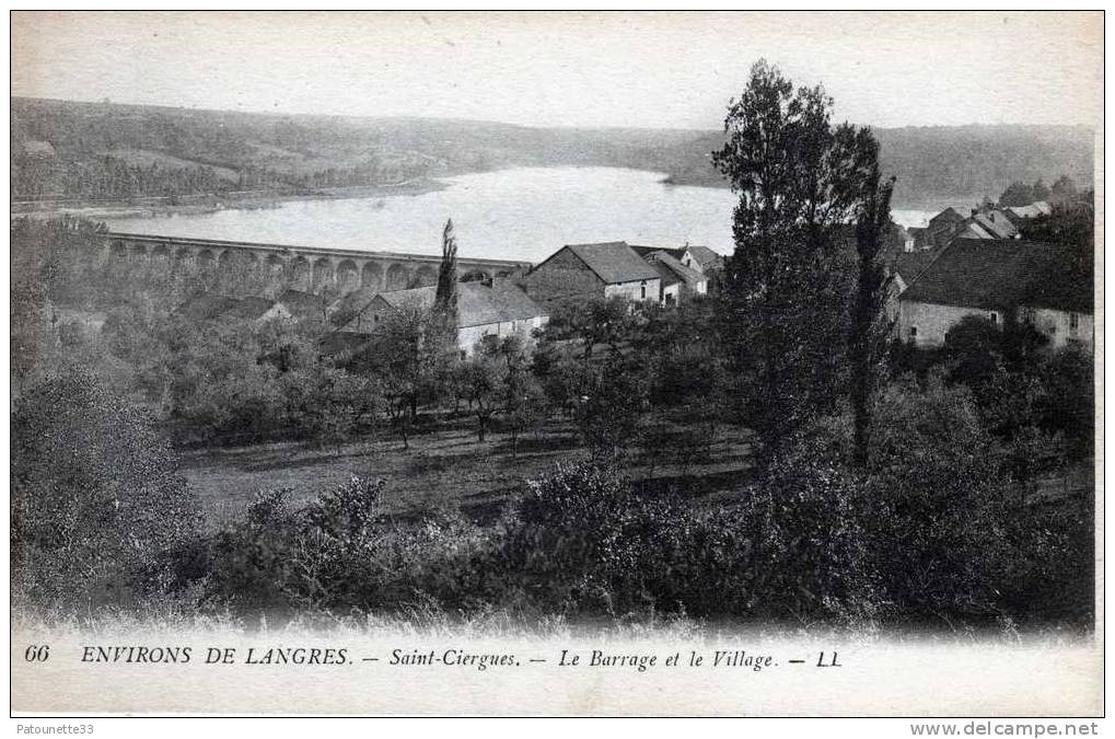 52 SAINT CIERGUES LE BARRAGE ET LE VILLAGE - Autres & Non Classés