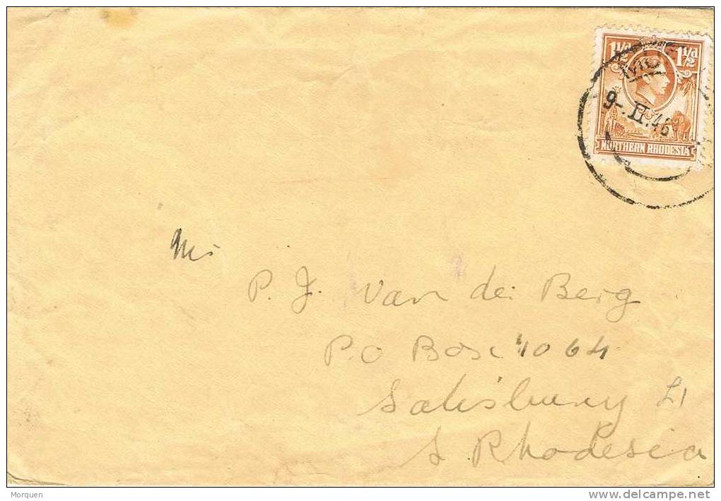 2106. Carta MUFUMBWE (Rodesia Norte) 1946 - Zambia (1965-...)