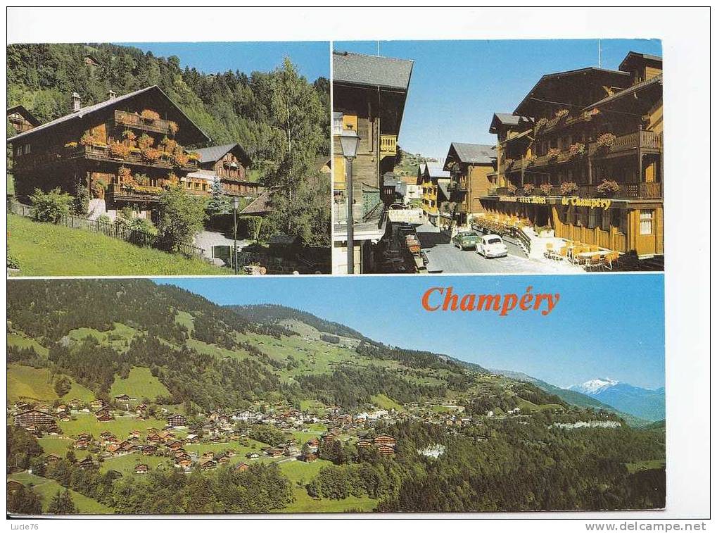 CHAMPERY  Dans Le VAL  D'ILLIEZ  -  3 Vues  -   N° 24025 - Val-d'Illiez 