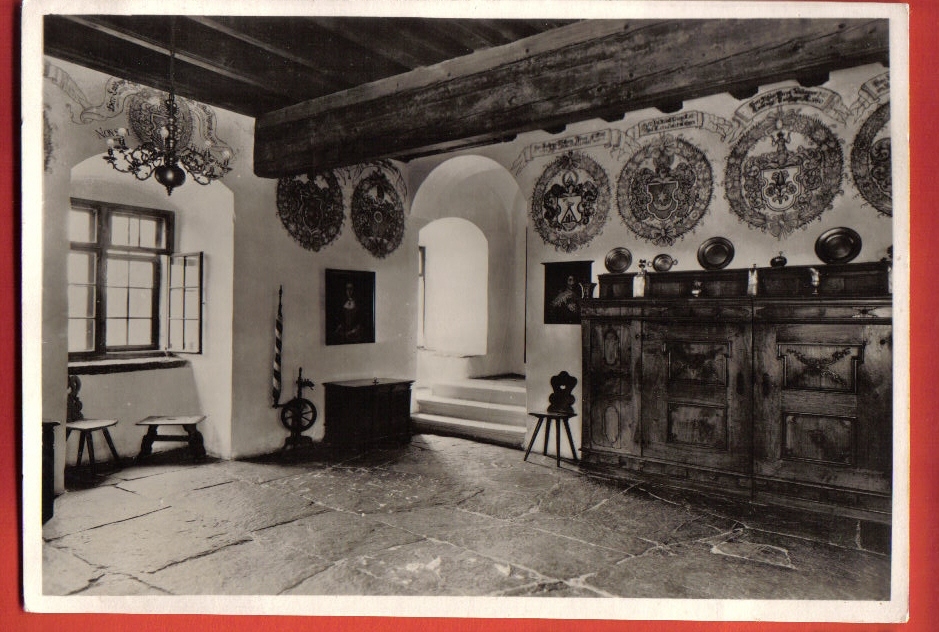 M1281 Schloss Werderberg,Halle M.Wappen Der Vögte,Armoiries.Cachet Grabs 1961.Buchmann 1500 - Grabs