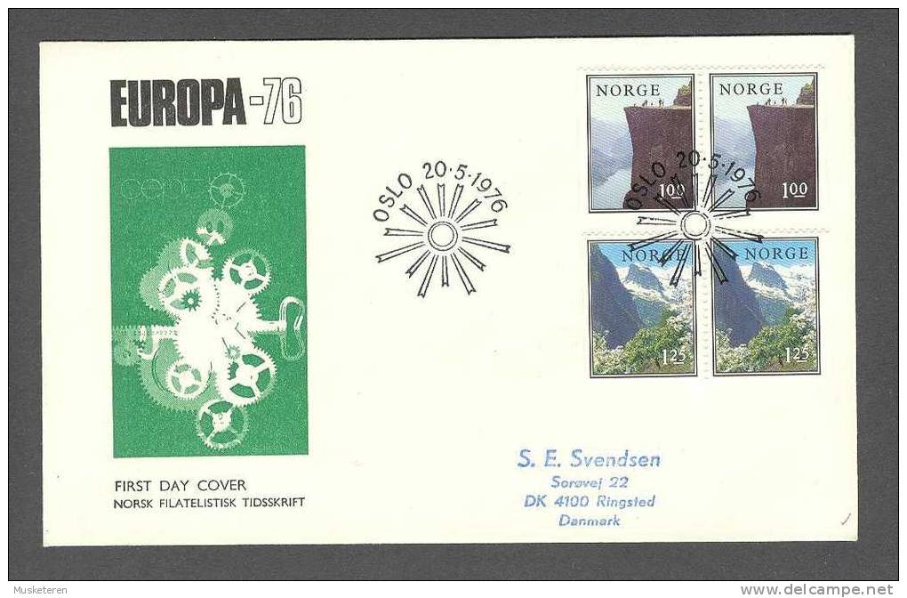 Norway 1976 FDC Cover Norwegische Landschaften Landscapes - FDC