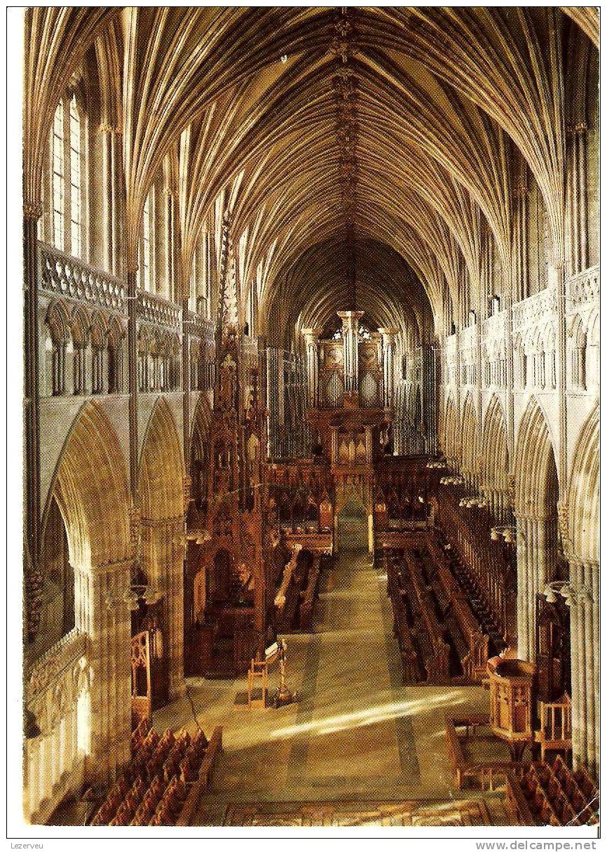 CP ANGLETERRE CATHEDRAL EXETER QUIRE FROM EAST WINDOW  (NON ECRITE ) - Exeter