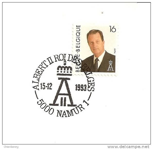 1 Er JOUR- 2532 - NAMUR.1.  1993 - Storia Postale