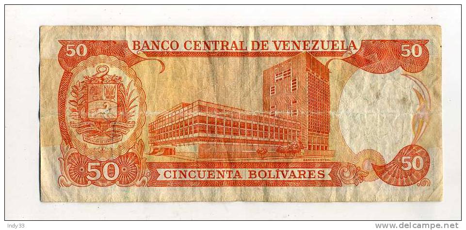 - VENEZUELA   . BILLET DE 50 B. 1992 - Venezuela