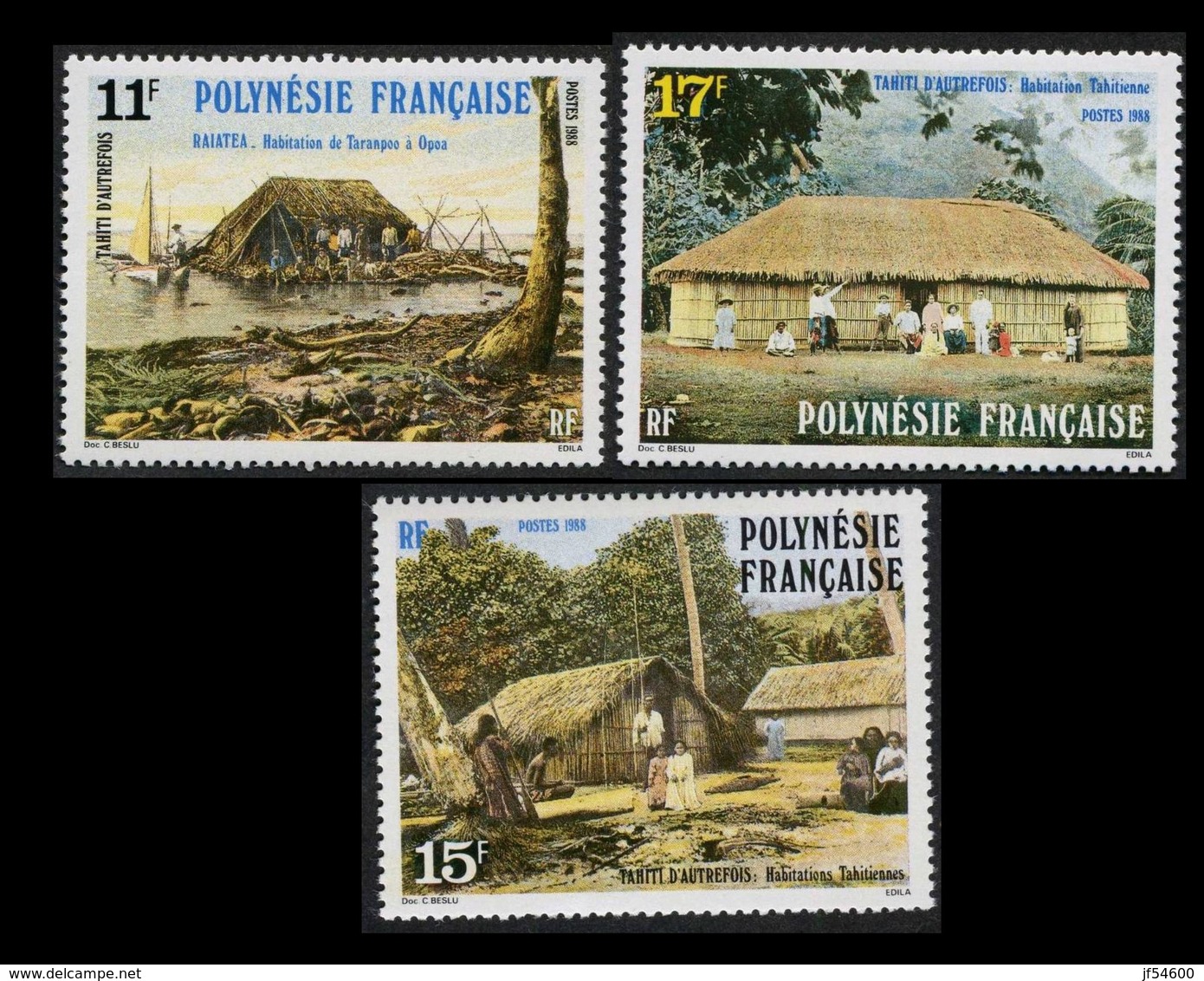 Polynésie  No Yt 299 , 300 301** - Unused Stamps