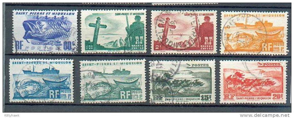 SPM 284 - YT 329-332-334-338-339-340-3 41-342 Obli - Unused Stamps