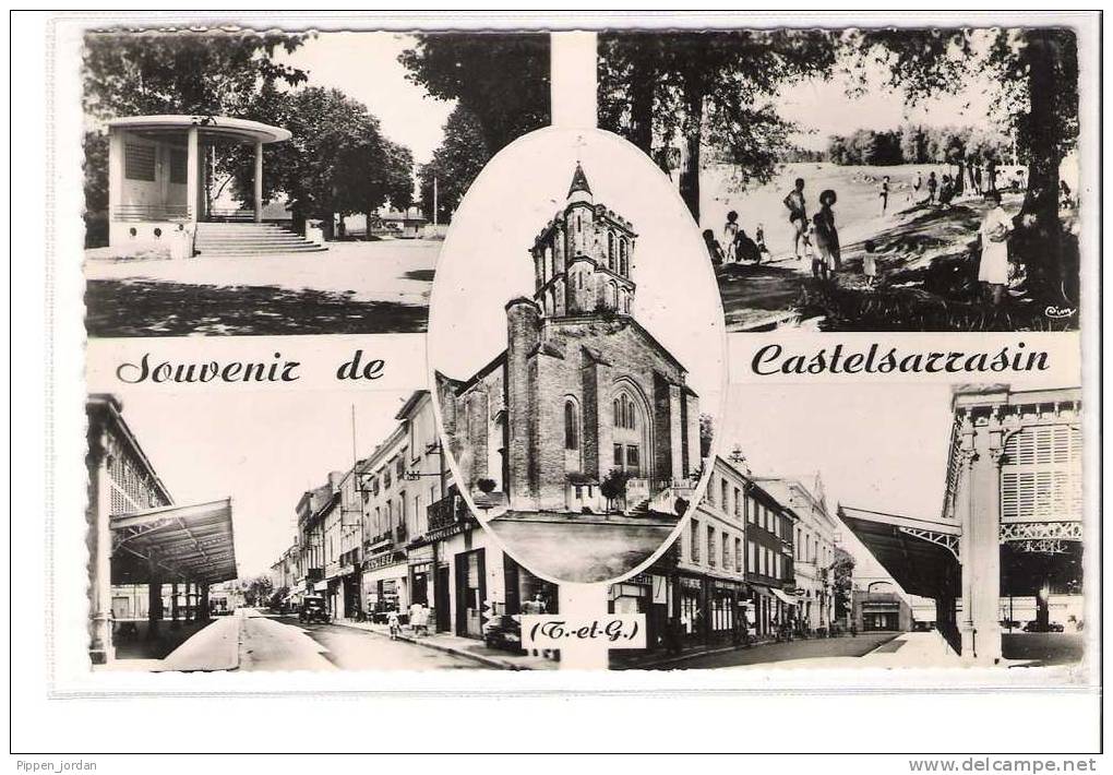 82 CASTELSARRAZIN *  Belle Carte Multi Vues, - Castelsarrasin