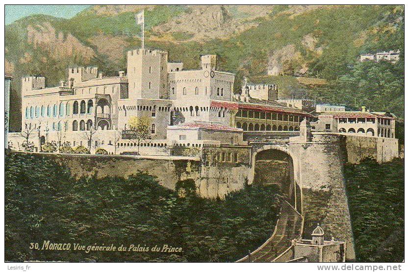 CPA - MONACO - VUE GENERALE DU PALAIS DU PRINCE - 30 - L. V. - Palacio Del Príncipe