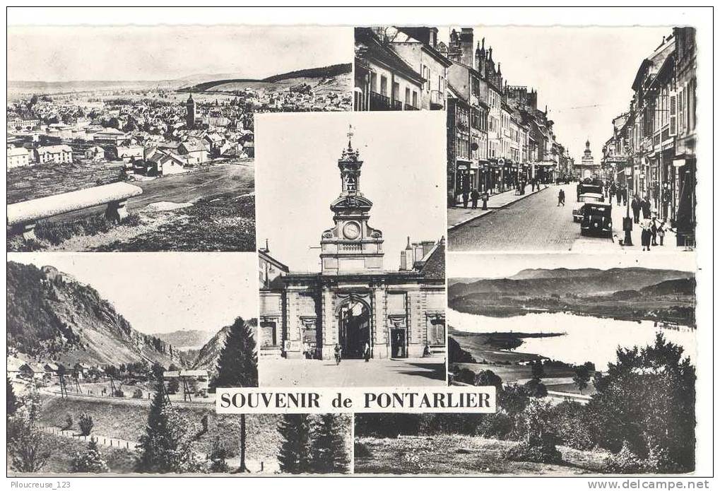 25 -PONTARLIER - "Souvenir De Pontarlier - Multivues" - Pontarlier