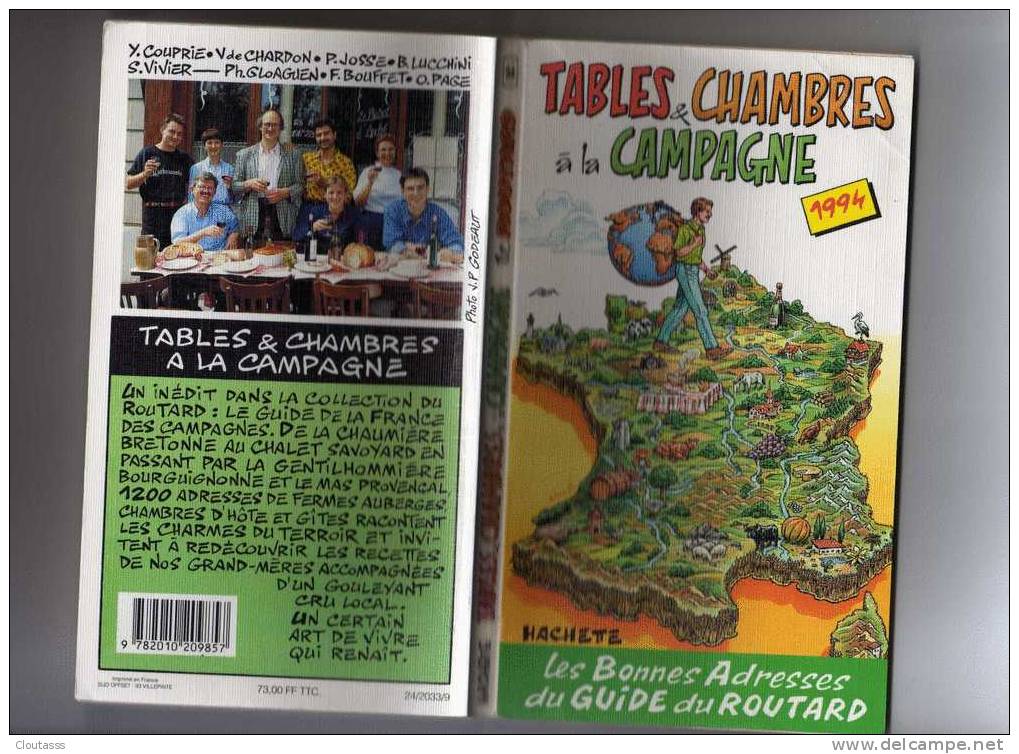 GUIDE DU ROUTARD) TABLES à LA CAMPAGNE 1994 -BONNES ADRESSES -ETAT NEUF - Frankrijk