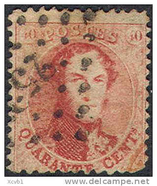 Belgium   16, Used    SCV$ 25,     (bel016-5,   Michel  13C - 1863-1864 Medaillons (13/16)