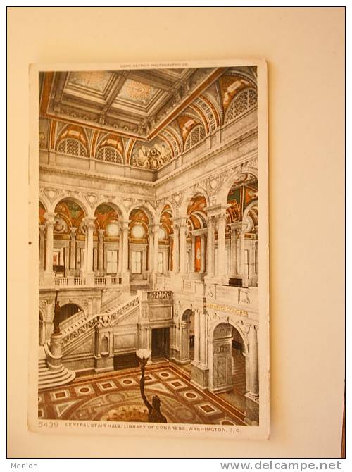 US  -Library Of Congress - Central Stair Hall   - Washington D.C.     D69976 - Washington DC