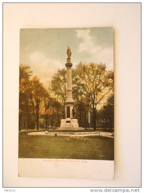 US  -Mass - Lawrence - Soldier's Monument      D69978 - Lawrence