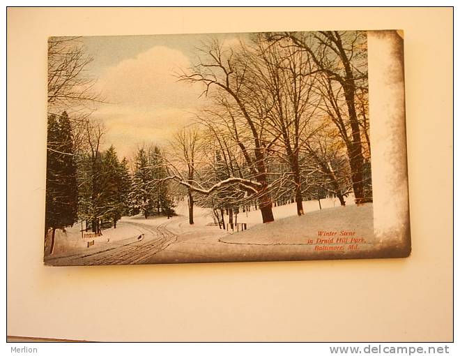 US  -Maryland - Winter Scene -Druid Hill Park - BALTIMORE  -    D69990 - Baltimore