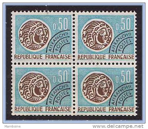 France Preoblitere = Monnaie Gauloise  N 128 X 4ex  Neuf X X ( Avec Gomme Parfaite) - 1964-1988