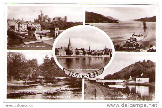 INVERNESS    Real Photo   Multi-View PCd - Inverness-shire- HIGHLANDS - Inverness-shire