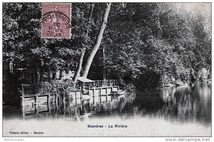 D94 - MANDRES - VUE DE LA RIVIERE - Mandres Les Roses