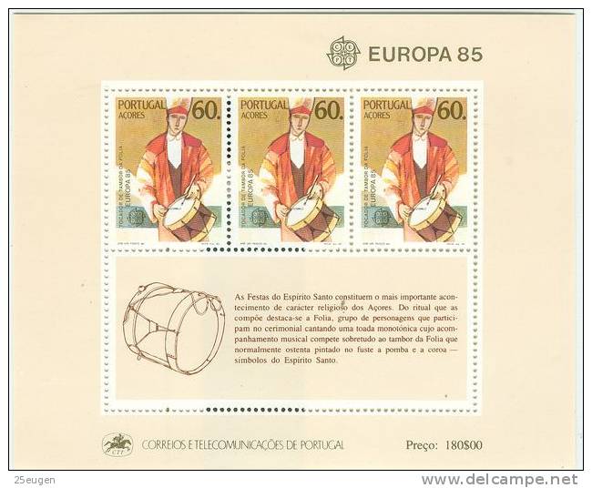 ACORES 1985 EUROPA CEPT  MS MNH - 1985