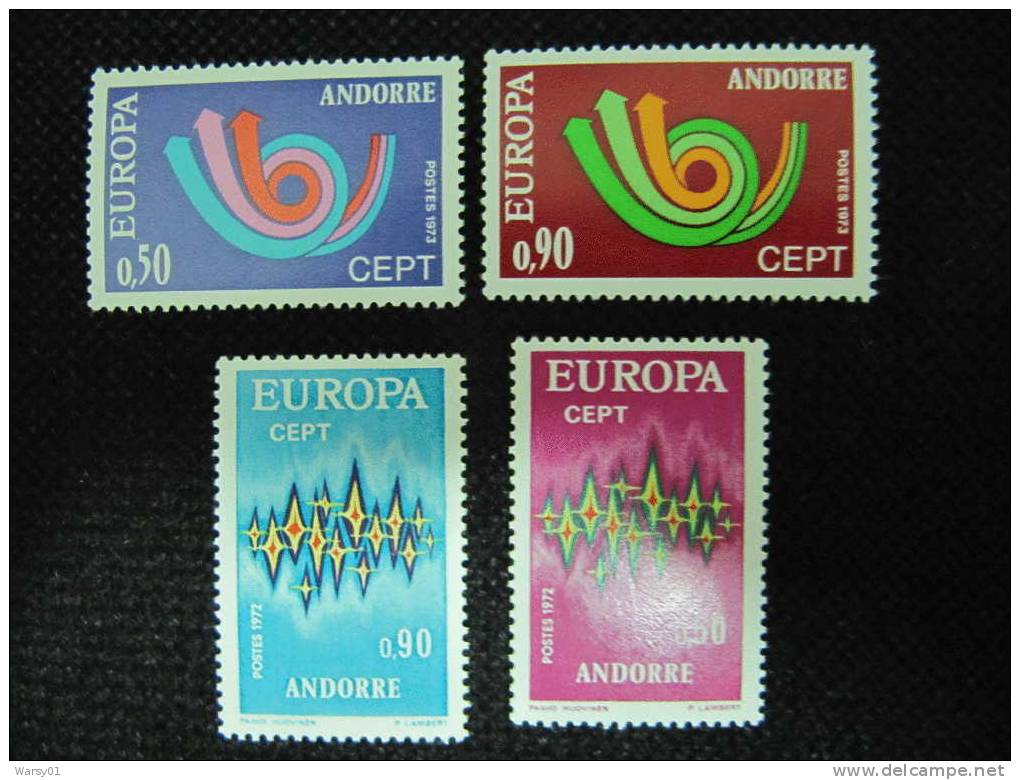 1529 Europe Europa Andorre Corne D´abondance Lambert 1972 1973 Forte Cote + 80 Euros - Collections