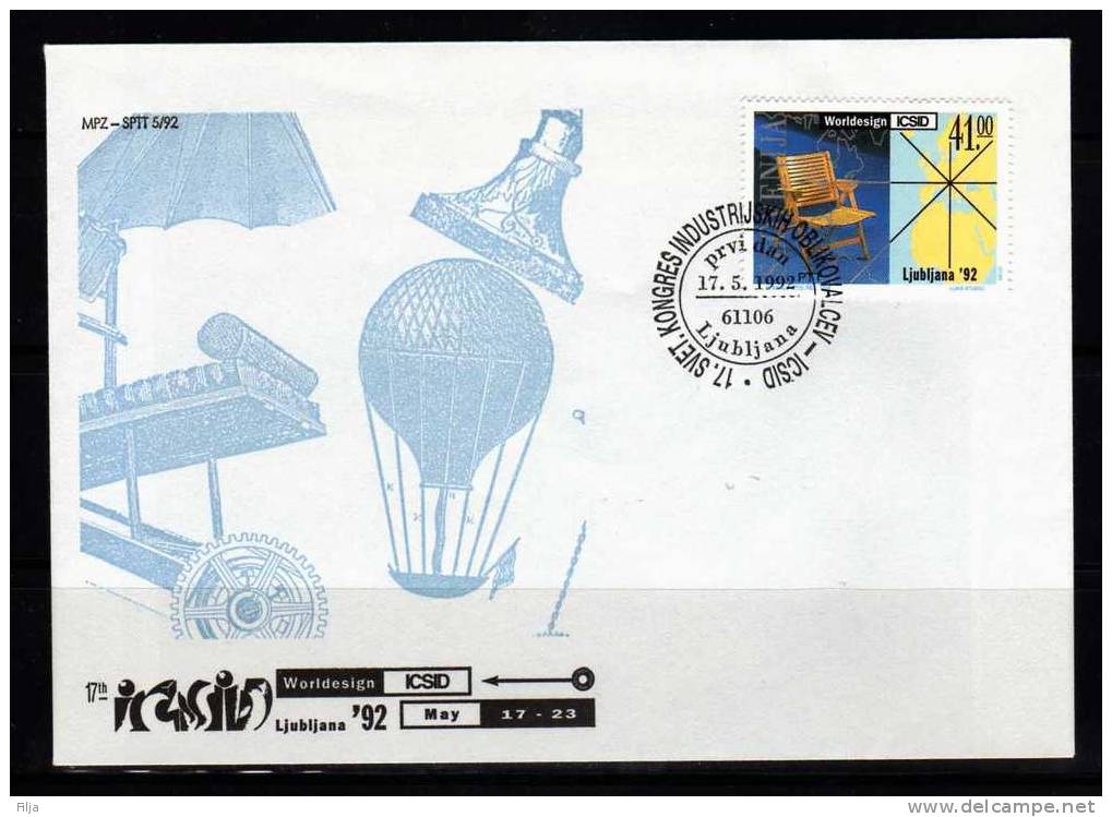 Slovenija 1992 Mi.No.-22 FDC - Eslovenia