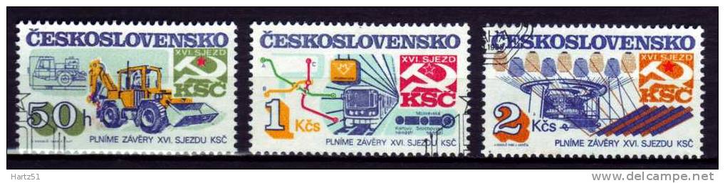 Tchécoslovaquie, CSSR : N° 2647/2649 (o) - Gebruikt