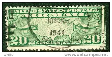 1926 20 Cent U.S. Air Mail Two Mail Planes #C9 - 1a. 1918-1940 Gebraucht