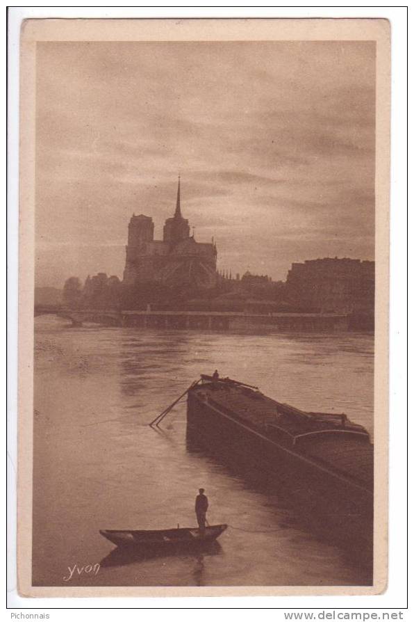 75 PARIS  En Flanant  La Seine Au Quai Tournelle  Notre Dame  Péniche - Lots, Séries, Collections