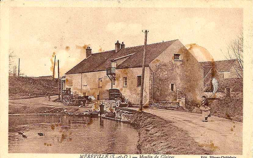 MEREVILLE MOULIN DE GLAIRES (PERSONNAGES)   REF 18152 - Mereville