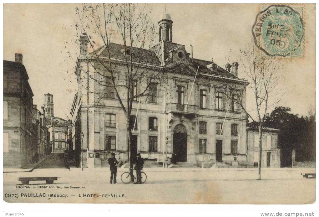 CPA PAUILLAC (Gironde) - L´Hôtel De Ville - Pauillac