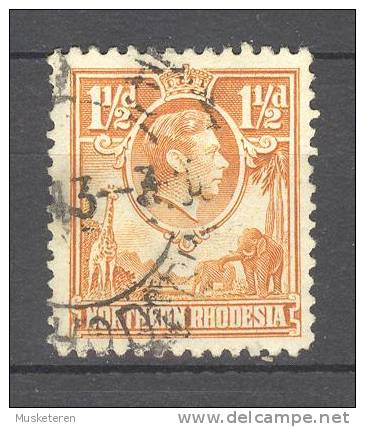 Northern Rhodesia 1938-52 SG. 30   1½d. King George VI & Elephants And Giraf - Nordrhodesien (...-1963)