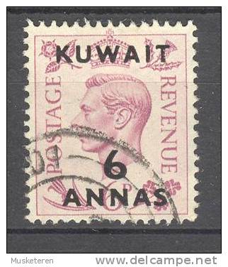 Kuwait 1948-49 SG. 70   6a. On 6d. King George VI GB Overprinted KUWAIT - Kuwait