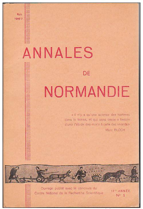 La Famille De Lacy Et Ses Terres Normandes  WE WIGHTMAN  Annales De Normandie 4 1961 - Normandie