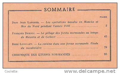 La Famille De Lacy Et Ses Terres Normandes  WE WIGHTMAN  Annales De Normandie 4 1961 - Normandie