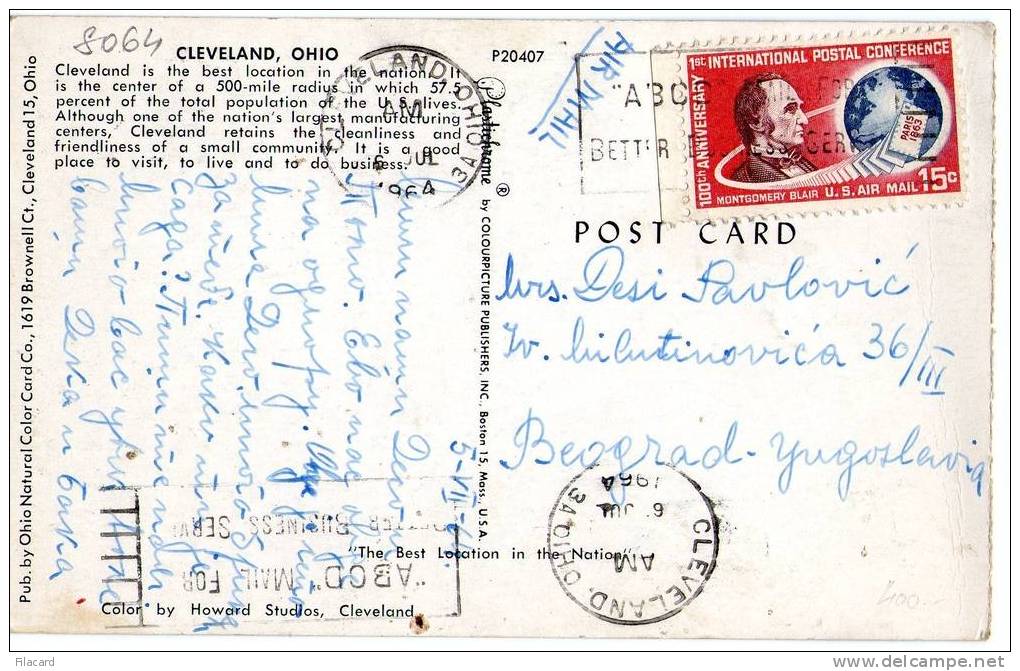 8064    Stati  Uniti    Cleveland  Ohio   VG  1964 - Cleveland