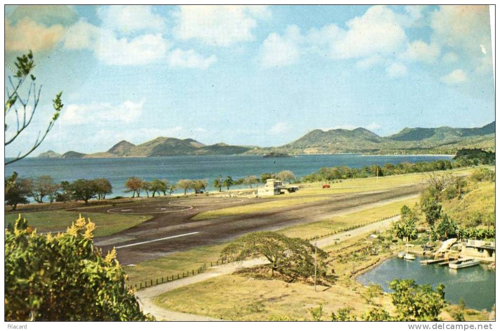 7965    Caribbean St Lucia,   View  Of  Vigie  Airport  Near  Castries        NV - Miami Beach